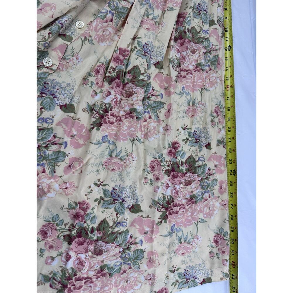 Vintage Capacity Skirt Midi 90s Boho Cottagecore Teacher Floral Summer Pockets M - Picture 3 of 5